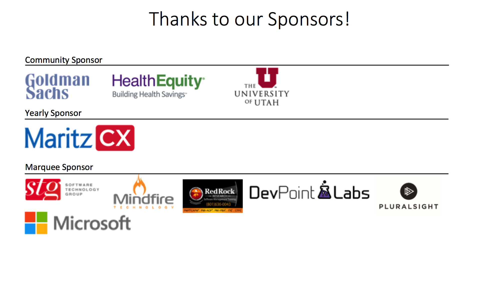 Our Sponsors